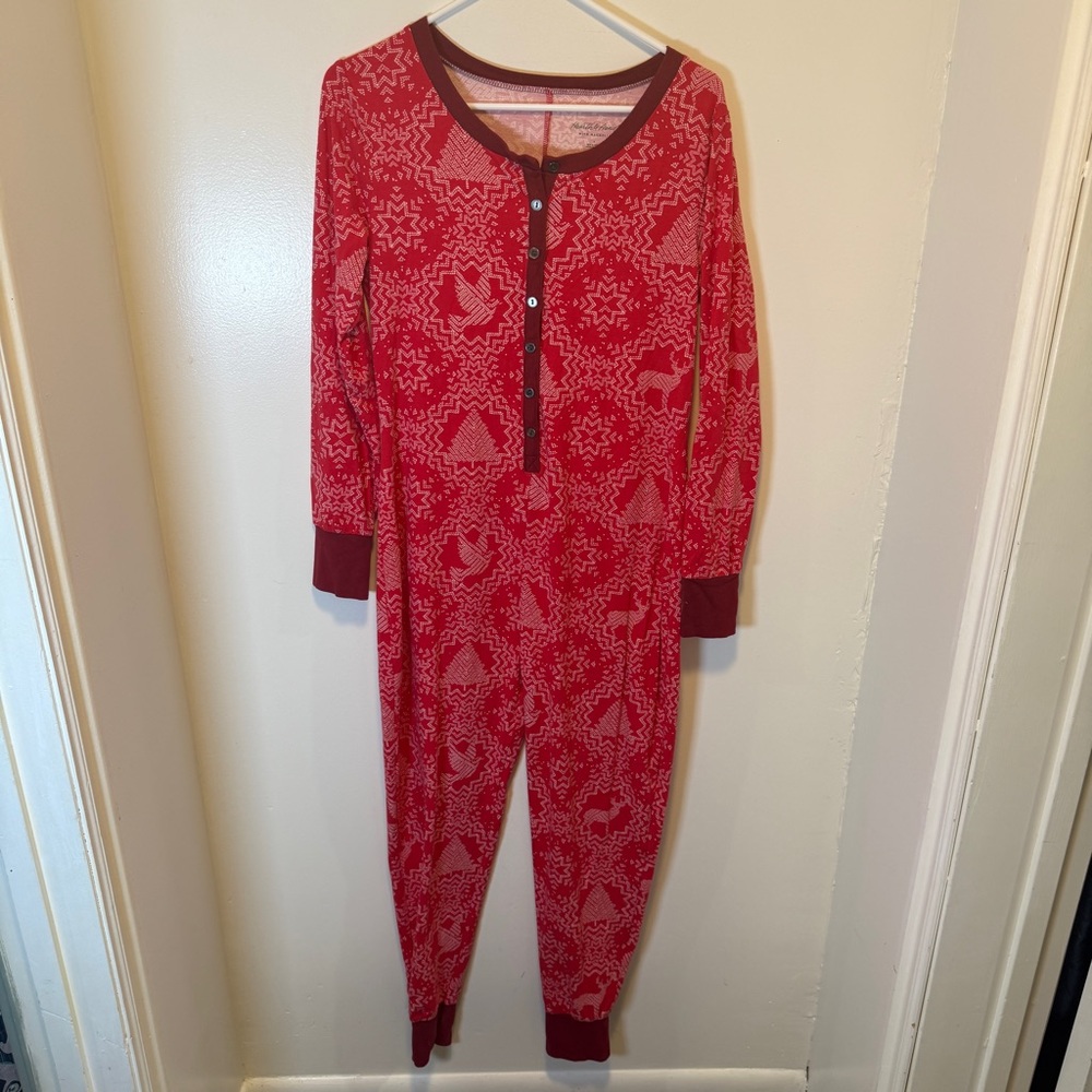 Hearth & Hand with‎ magnolia Christmas pajamas red women's size small